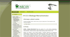 Desktop Screenshot of nieruchomosci-akces.pl